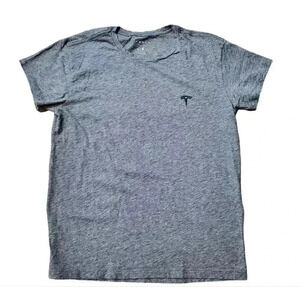 Womens Tesla Short Sleeve Shirt Gray Sz Med